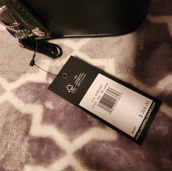 ✨️KARL LAGERFELD✨️ PARIS 🕶 MAYBELLE ROUND HEAD DUO CAMERA CROSSBODY BAG NWT - Picture 7 of 12